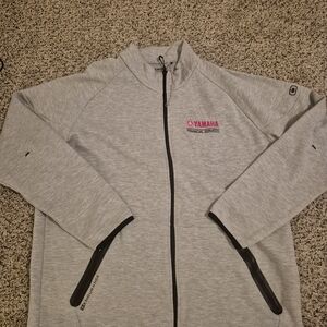 OGIO Heather Gray Sweatshirt with Pink and Black Embroidery